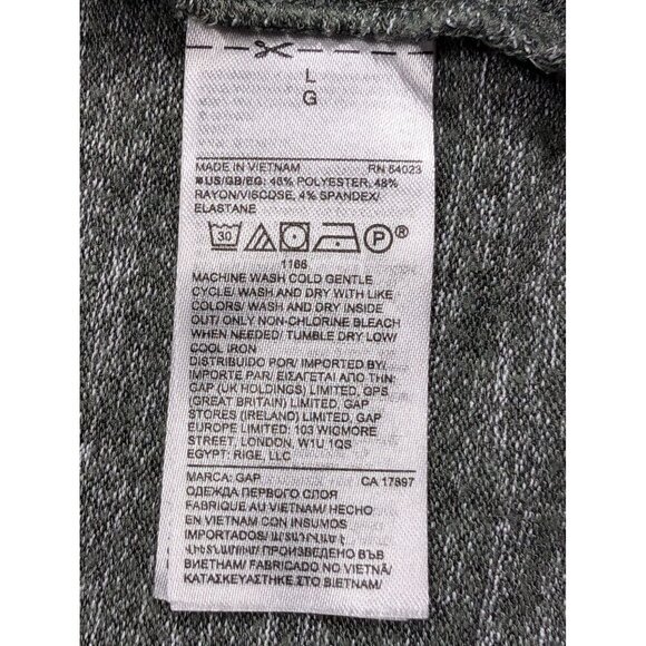 Gap Sweater Softspun Cowl-Neck Brushed Soft Baby Tweed Turtleneck Green Womens L - Picture 6 of 10